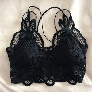 Crochet lace bralette